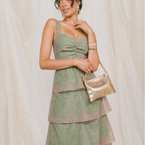 Show Me Your MuMu Cosmopolitan Midi - Watermelon Floral - XL - Picture 1 of 6